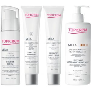 Topicrem Mela – Gamme Lait 500ml+Sérum+Crème Nuit+Crème Jour