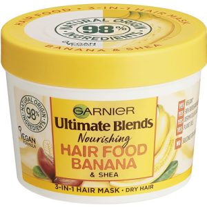 Garnier Ultimate Blends Hair Food, Banana 3 en 1 Masque pour cheveux secs 390 ml