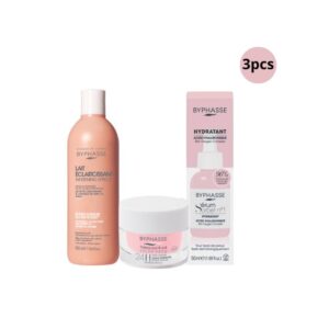 BYPHASSE Kit Lait unifiant à l’extrait d’Avoine 500 ML + Serum Sorbet Visage Hydratant N°1 + 50 ML+ Créme anti age 60 ML